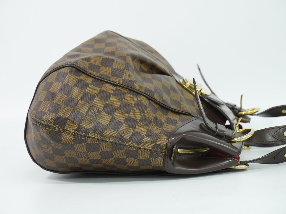 Louis Vuitton Sistina Damier Ebene, Brown, Canvas, Shoulder Bag