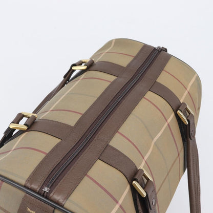 Burberry Nova check boston Canvas, Beige, Canvas, Handbag