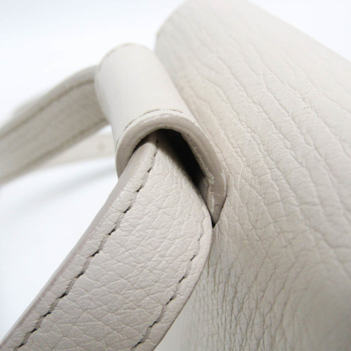 Bottega Veneta Palmellato Convertible Belt Leather, White, Leather, Handbag