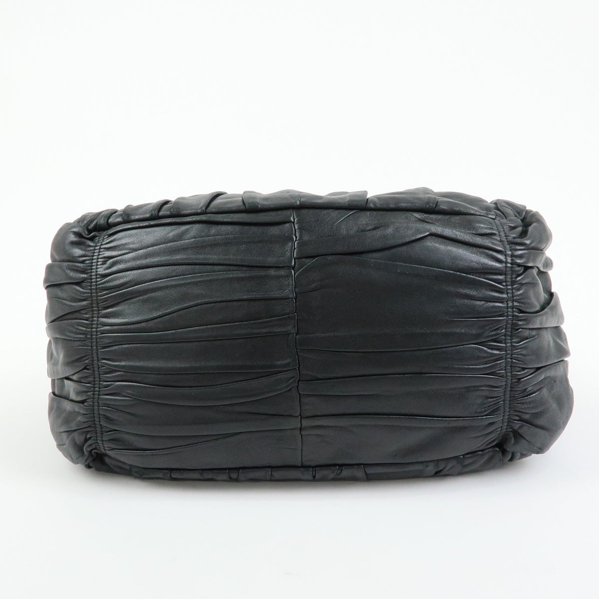 Prada Gaufre Convertible Nappa Leather, Black, Leather, Tote Bag