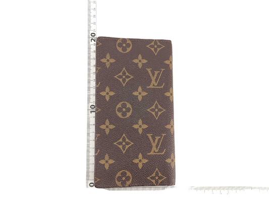 Louis Vuitton Porte Cartes Wallet Monogram Canvas, BROWN, CANVAS, Wallets