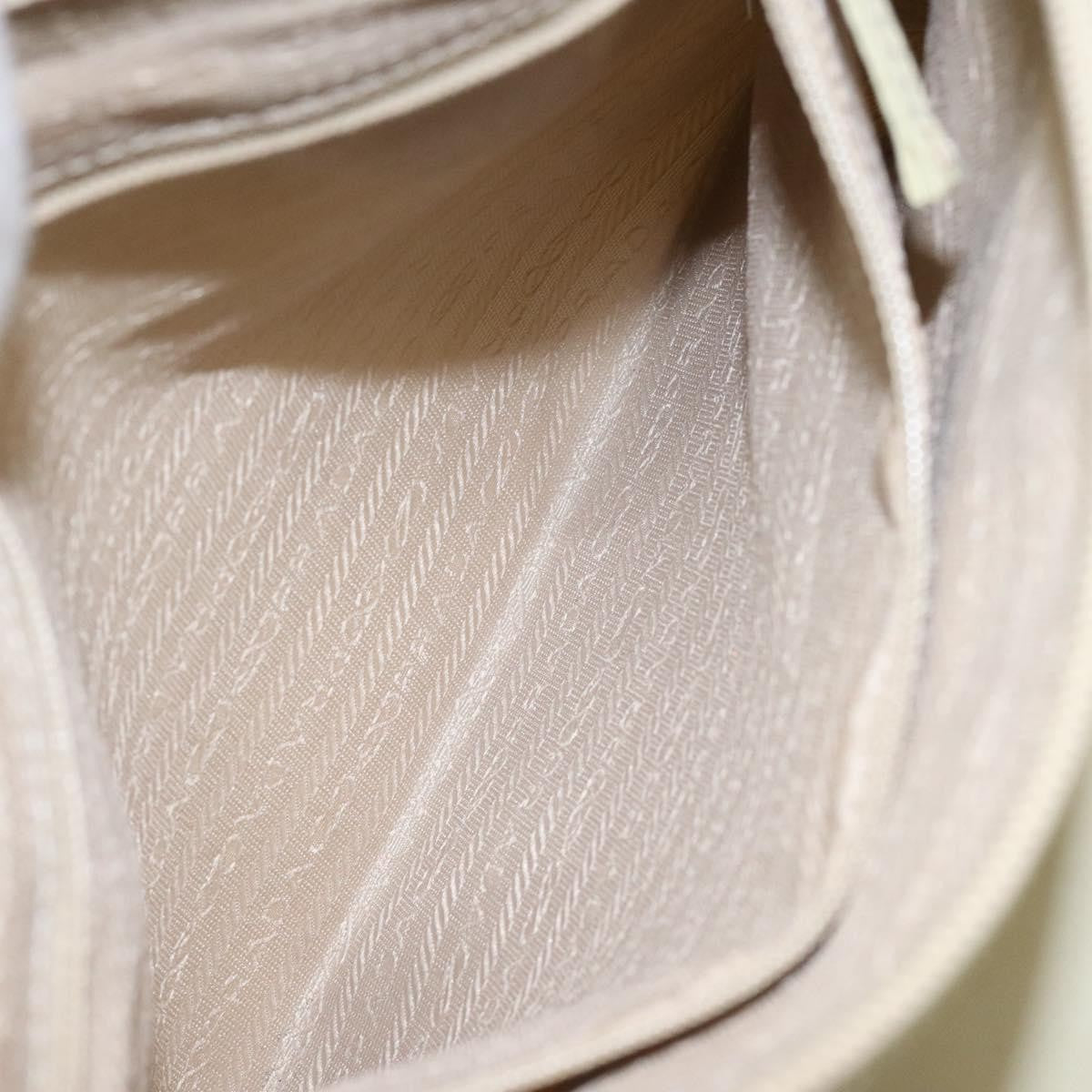 Prada Vintage Tote Tessuto, White, Nylon, Tote Bag