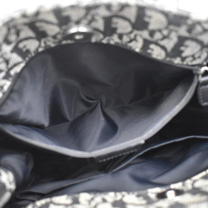 Christian Dior Vintage Open Diorissimo Canvas, Black, Canvas, Tote Bag