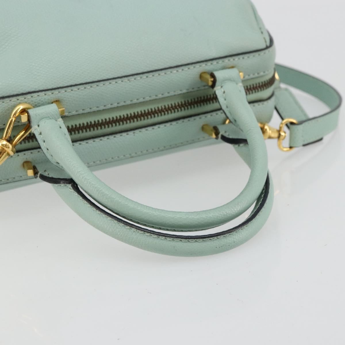 Celine Vintage Leather, Blue, Leather, Handbag