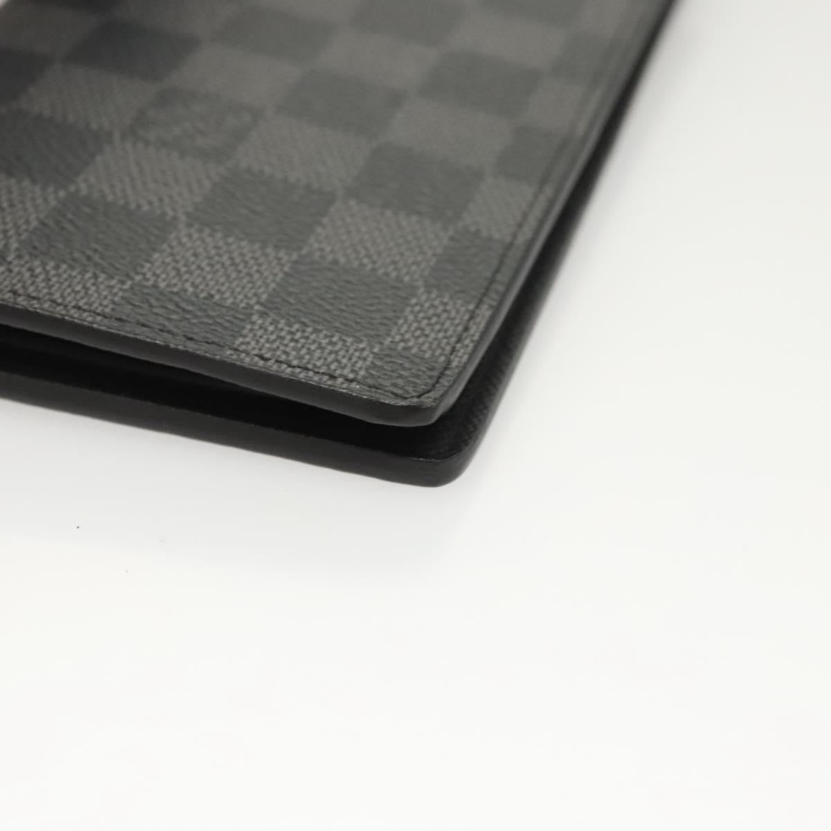 Louis Vuitton Brazza Long Bifold Damier, Gray, Canvas, Wallet