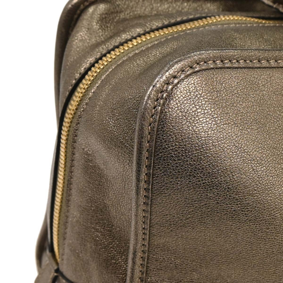 Loewe Amazona Leather, Gold, Leather, Handbag