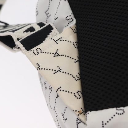 Stella McCartney Falabella Go Monogram Monogram Canvas, White, Nylon, Backpack