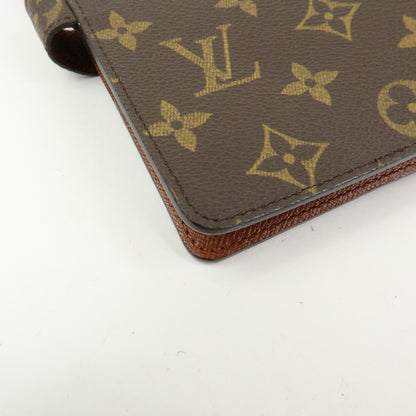 Louis Vuitton Ring Agenda Cover Monogram Canvas, Brown, Canvas, Briefcase