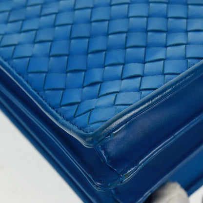 Bottega Veneta Top Zip Intrecciato Nappa, Blue, Leather, Briefcase