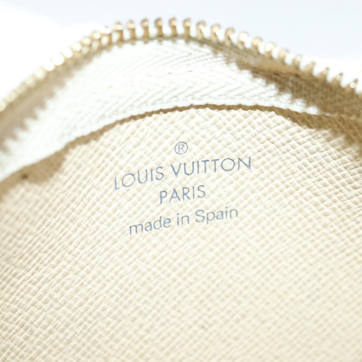 Louis Vuitton Pochette clés NM Canvas, White, Canvas, Wallet