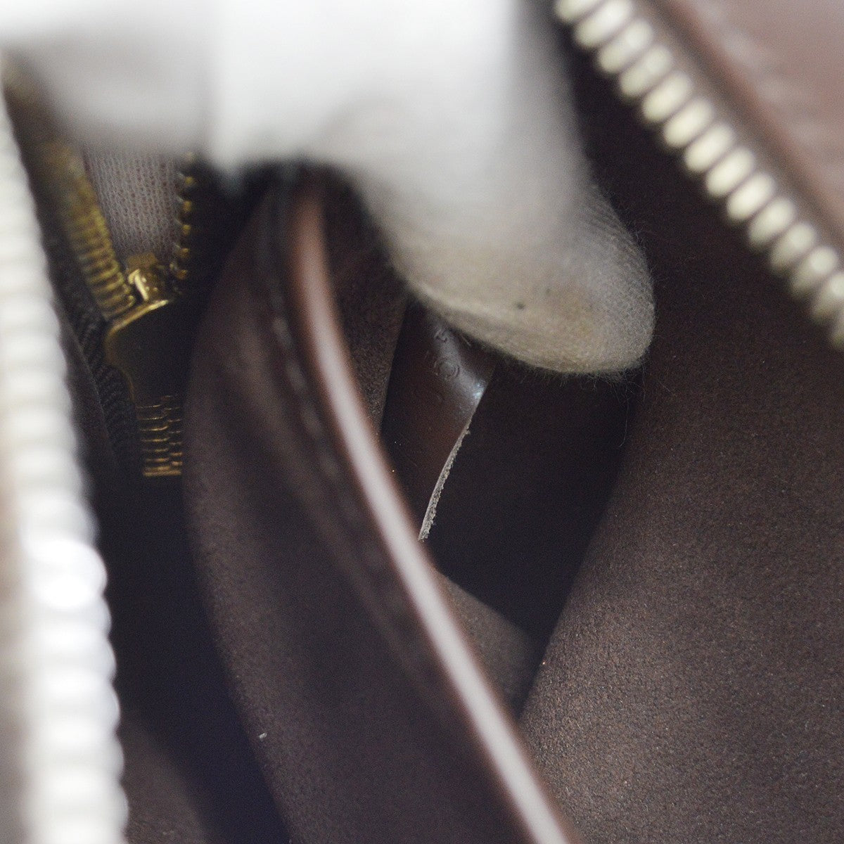 Louis Vuitton Pochette Saint Louis Damier, Brown, Canvas, Clutch