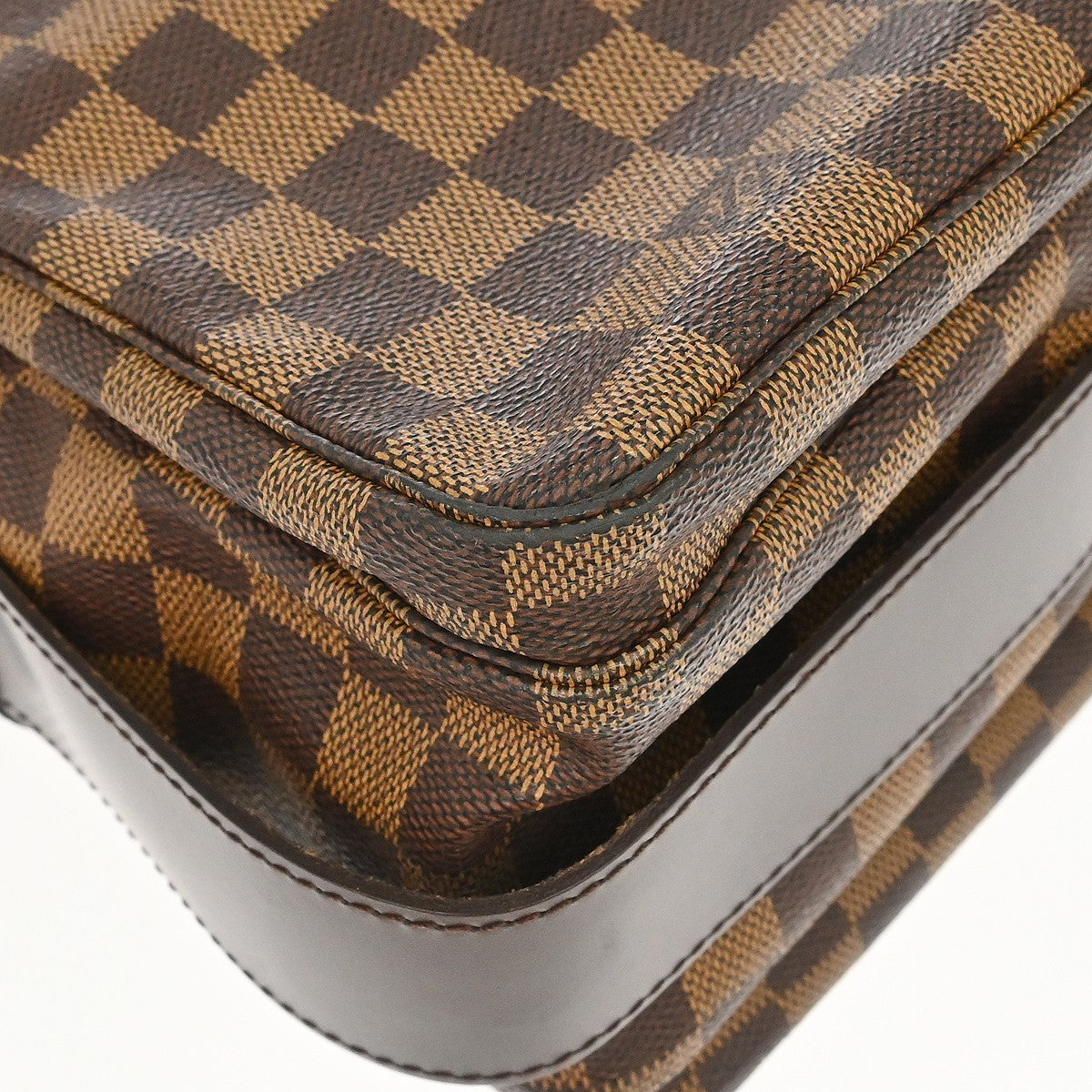 Louis Vuitton Naviglio Damier Ebene, Brown, Canvas, Shoulder Bag