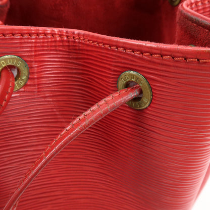 Louis Vuitton Petit Noe Epi Leather, Red, Leather, Handbag