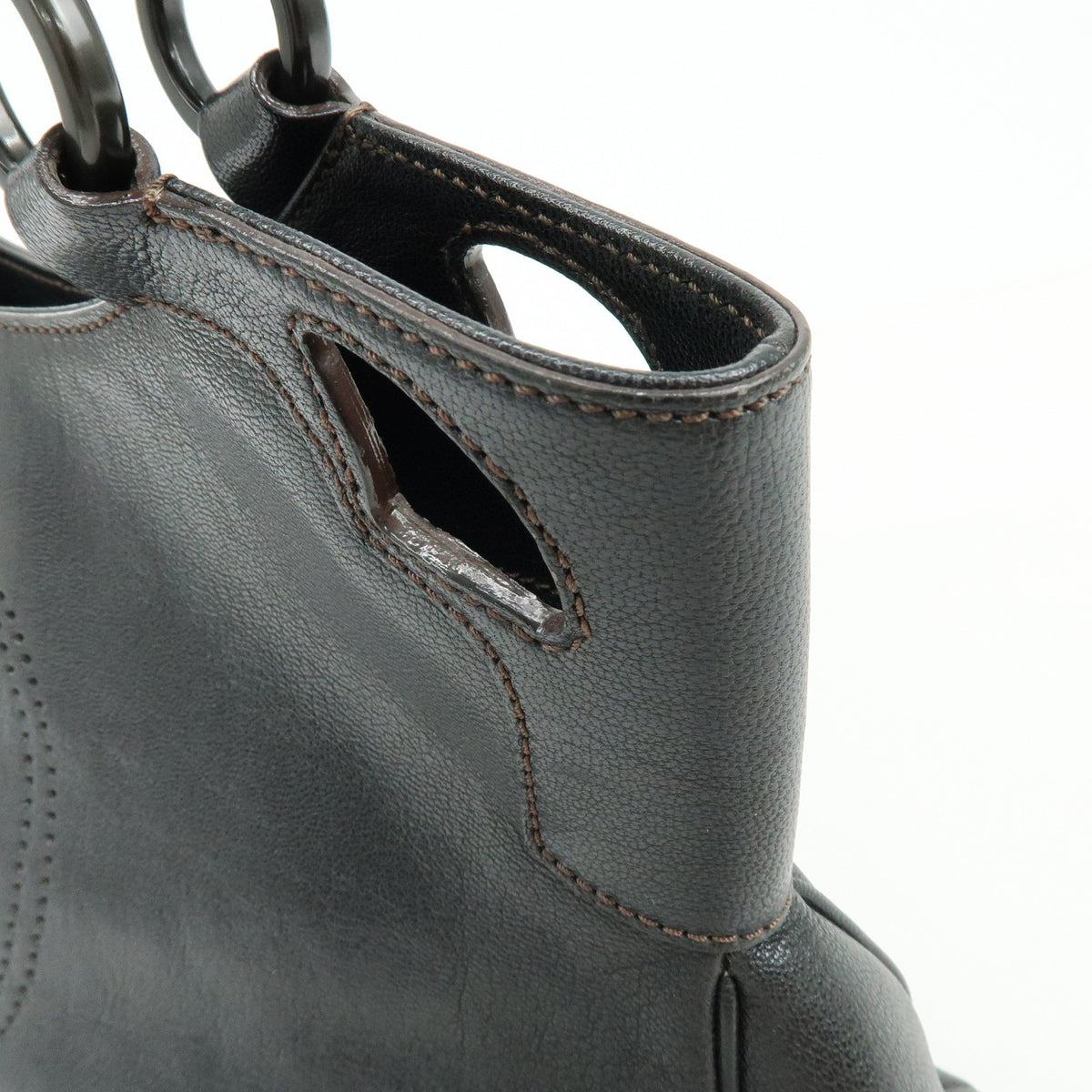 Cartier Marcello Leather, Black, Leather, Handbag