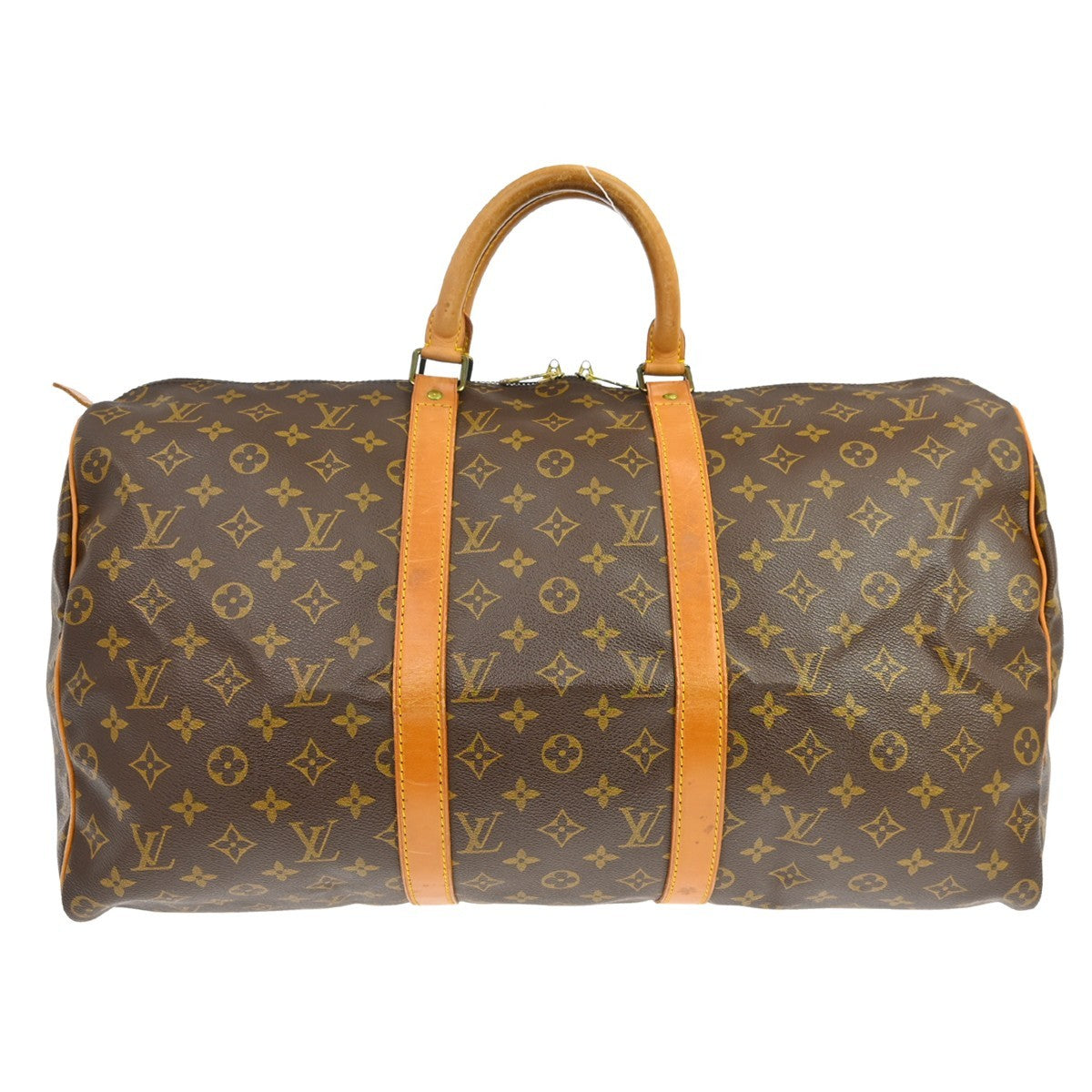 Louis Vuitton Keepall Monogram, Brown, Canvas, Travel Bag
