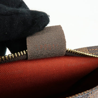 Louis Vuitton Trousse Make Up Damier, Brown, Canvas, Clutch