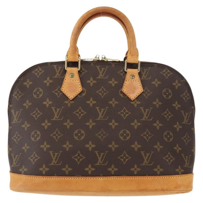Louis Vuitton Alma Handbag Monogram Canvas, BROWN, CANVAS, Handbag