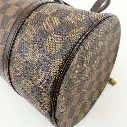 Louis Vuitton Papillon Damier Ebene, Brown, Canvas, Handbag