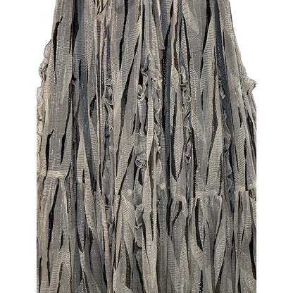 ANNA SUI Metallic Silk Blend Dress