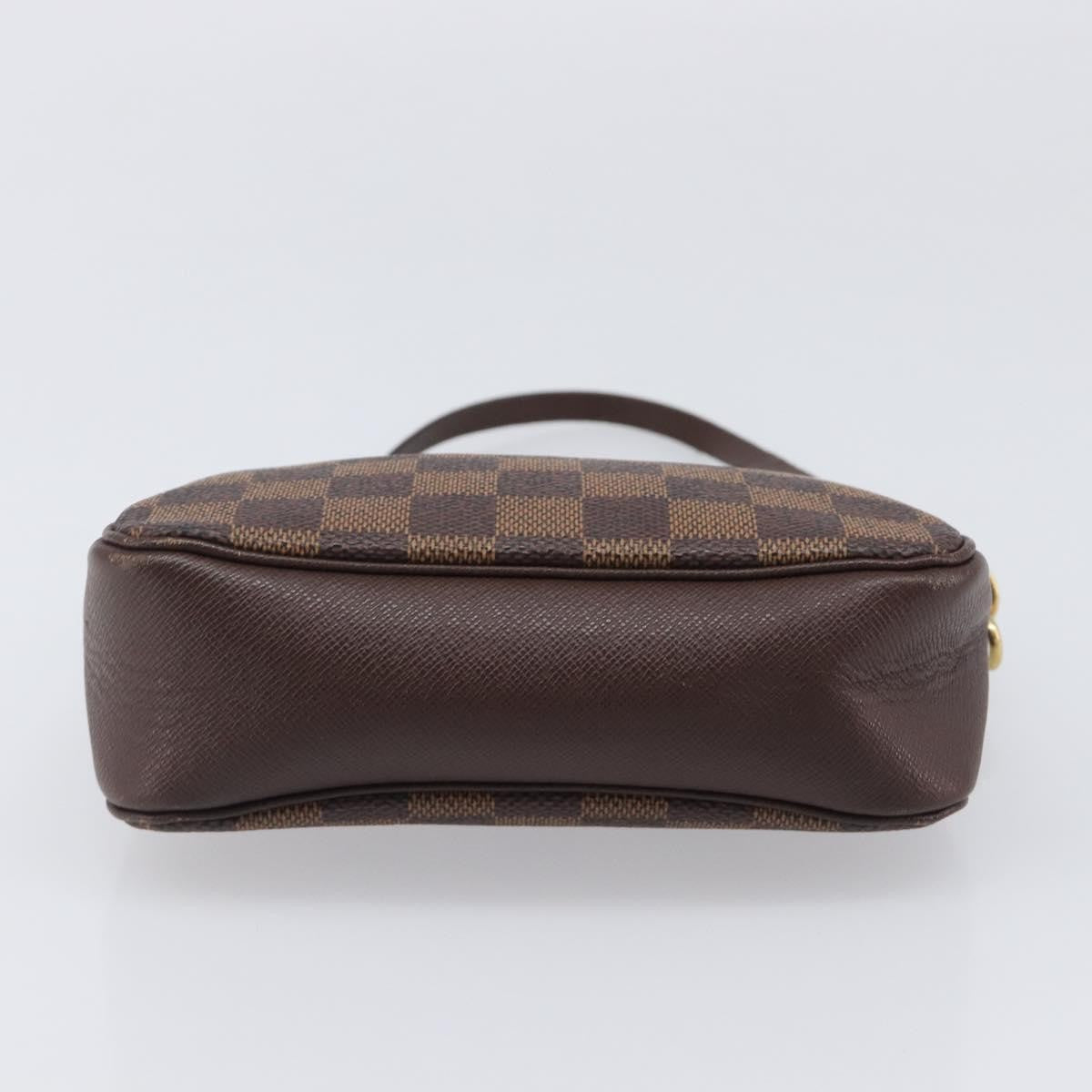 Louis Vuitton Trousse Make Up Damier, Brown, Canvas, Clutch