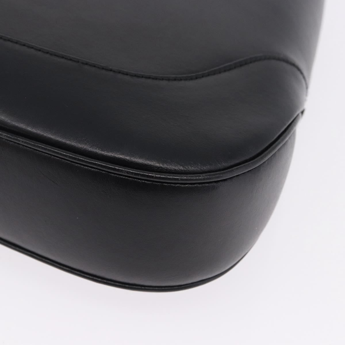 Gucci Jackie O Bouvier Hobo Leather, Black, Leather, Shoulder Bag