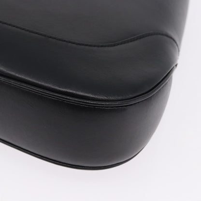 Gucci Jackie O Bouvier Hobo Leather, Black, Leather, Shoulder Bag