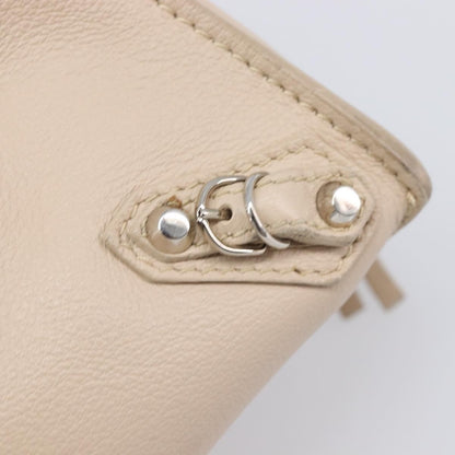 Balenciaga Papier A4 Zip Around Classic Studs Leather, Gray, Leather, Handbag