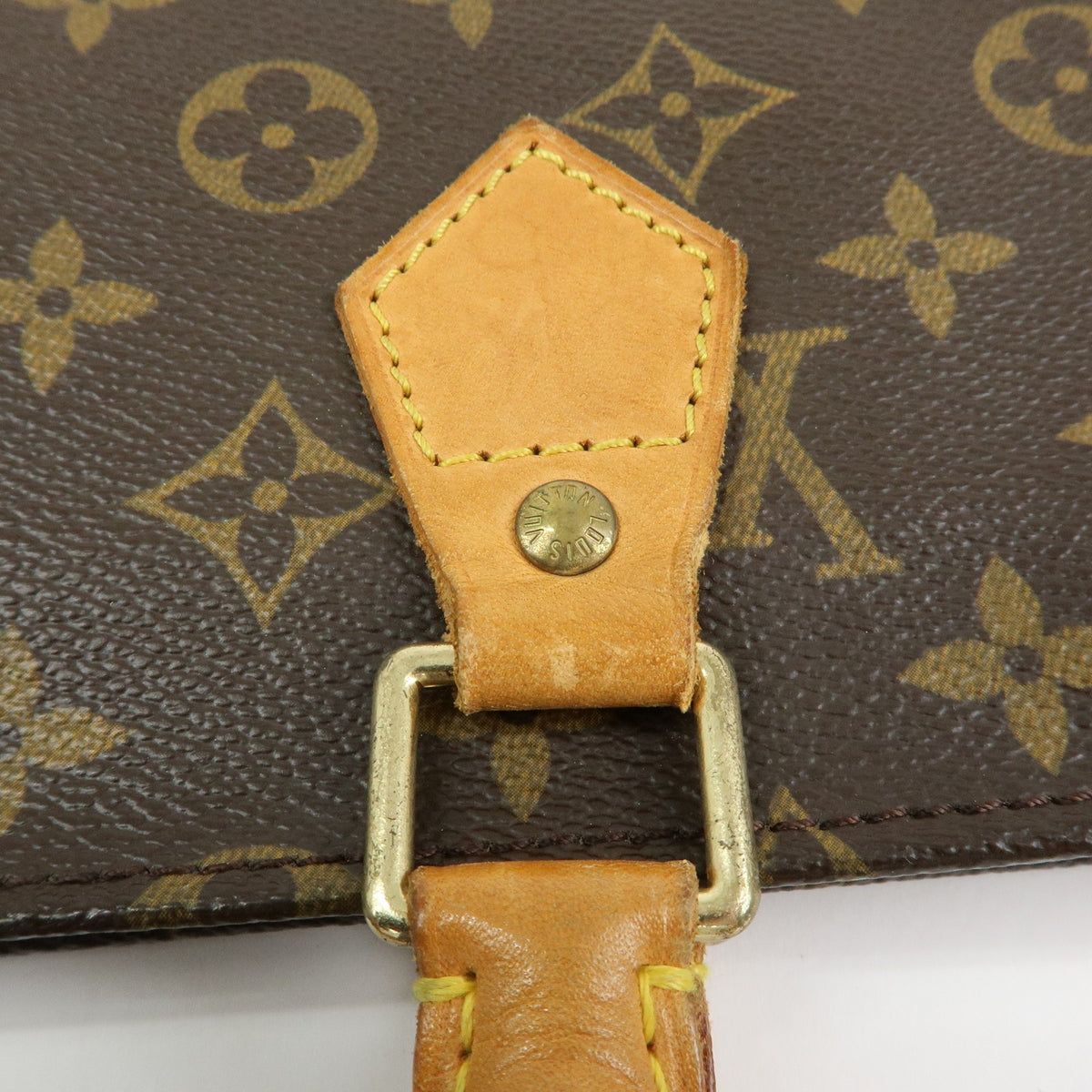 Louis Vuitton Vintage Sac Plat Monogram Canvas, Brown, Canvas, Handbag
