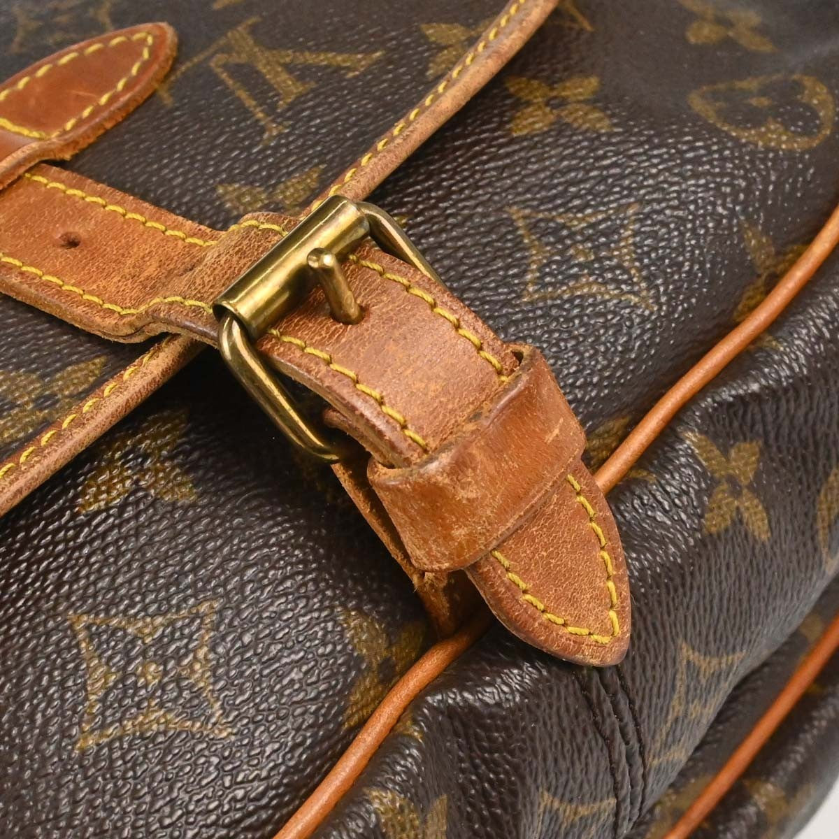 Louis Vuitton Saumur Monogram Canvas, Brown, Canvas, Shoulder Bag