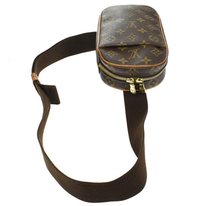 Louis Vuitton Pochette Gange Monogram Canvas, Brown, Canvas, Clutch