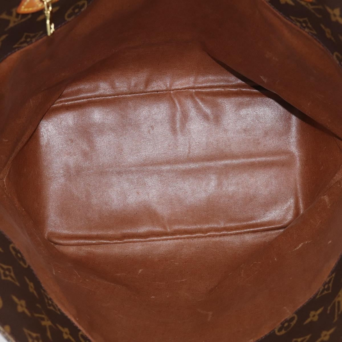 Louis Vuitton Shopping Sac Monogram Canvas, Brown, Canvas, Handbag