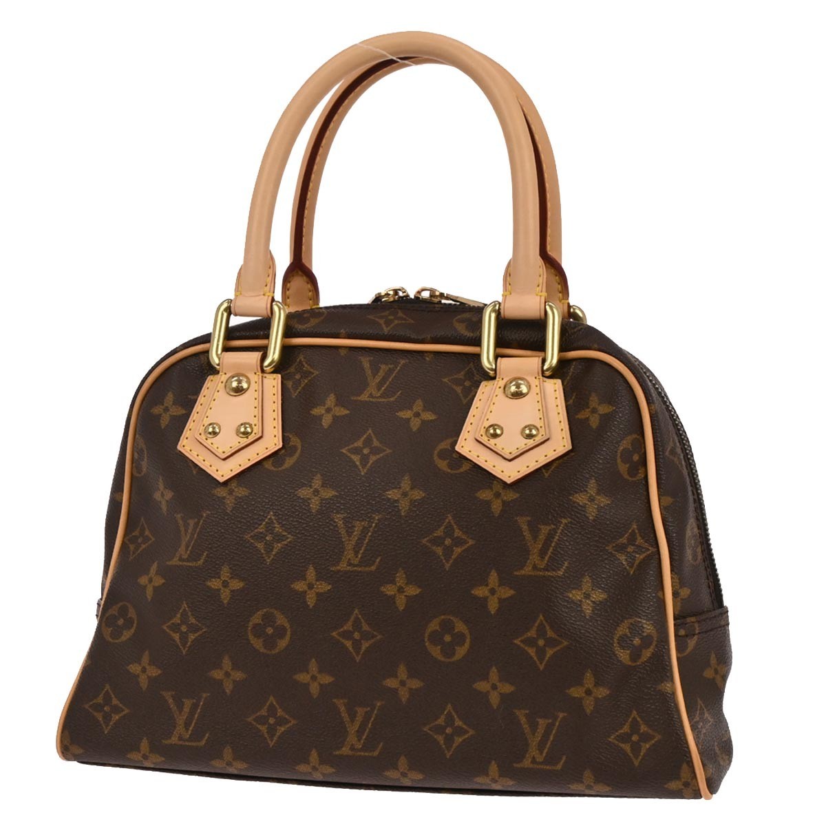Louis Vuitton Manhattan Monogram Canvas, Brown, Canvas, Handbag