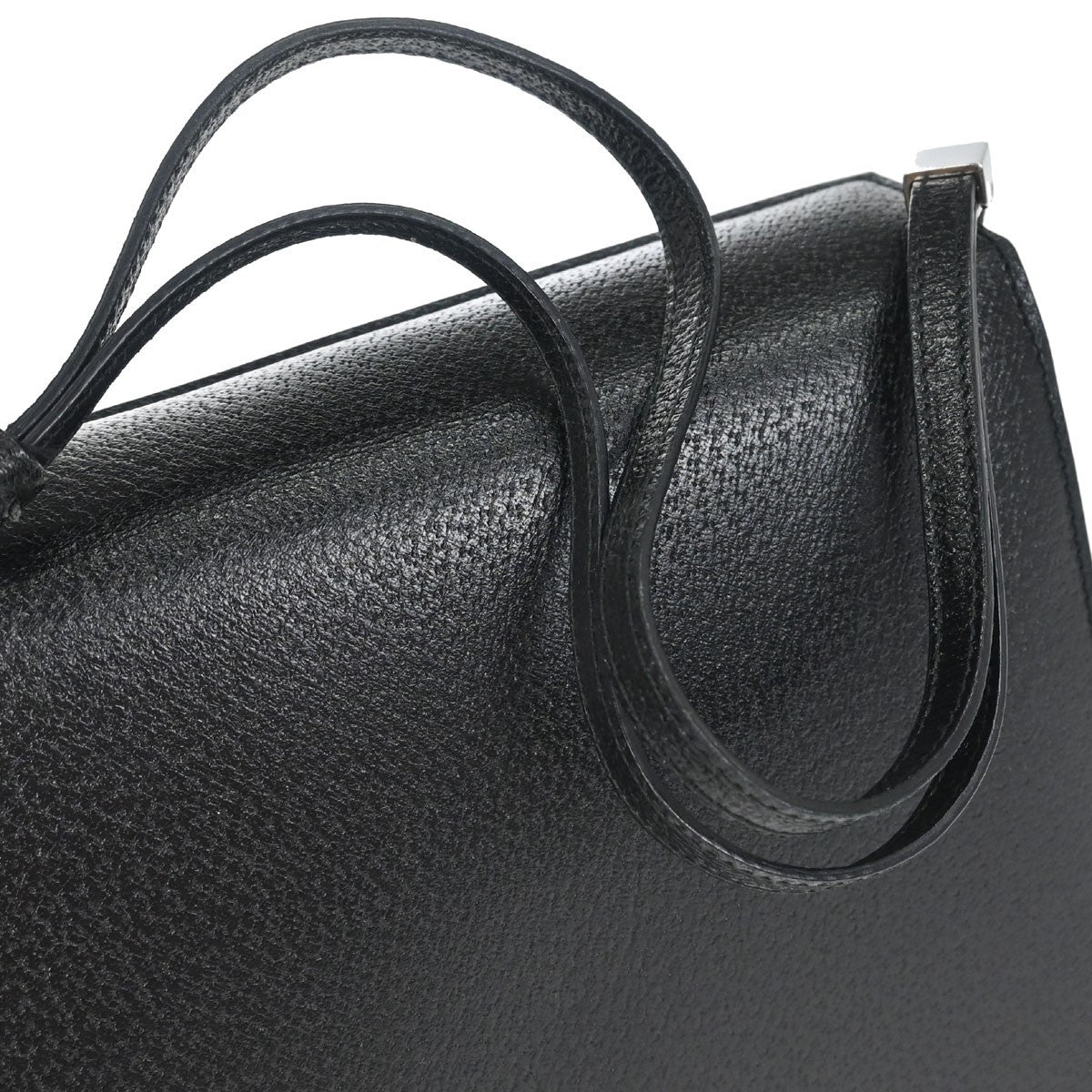 Gucci Vintage Leather, Black, Leather, Shoulder Bag