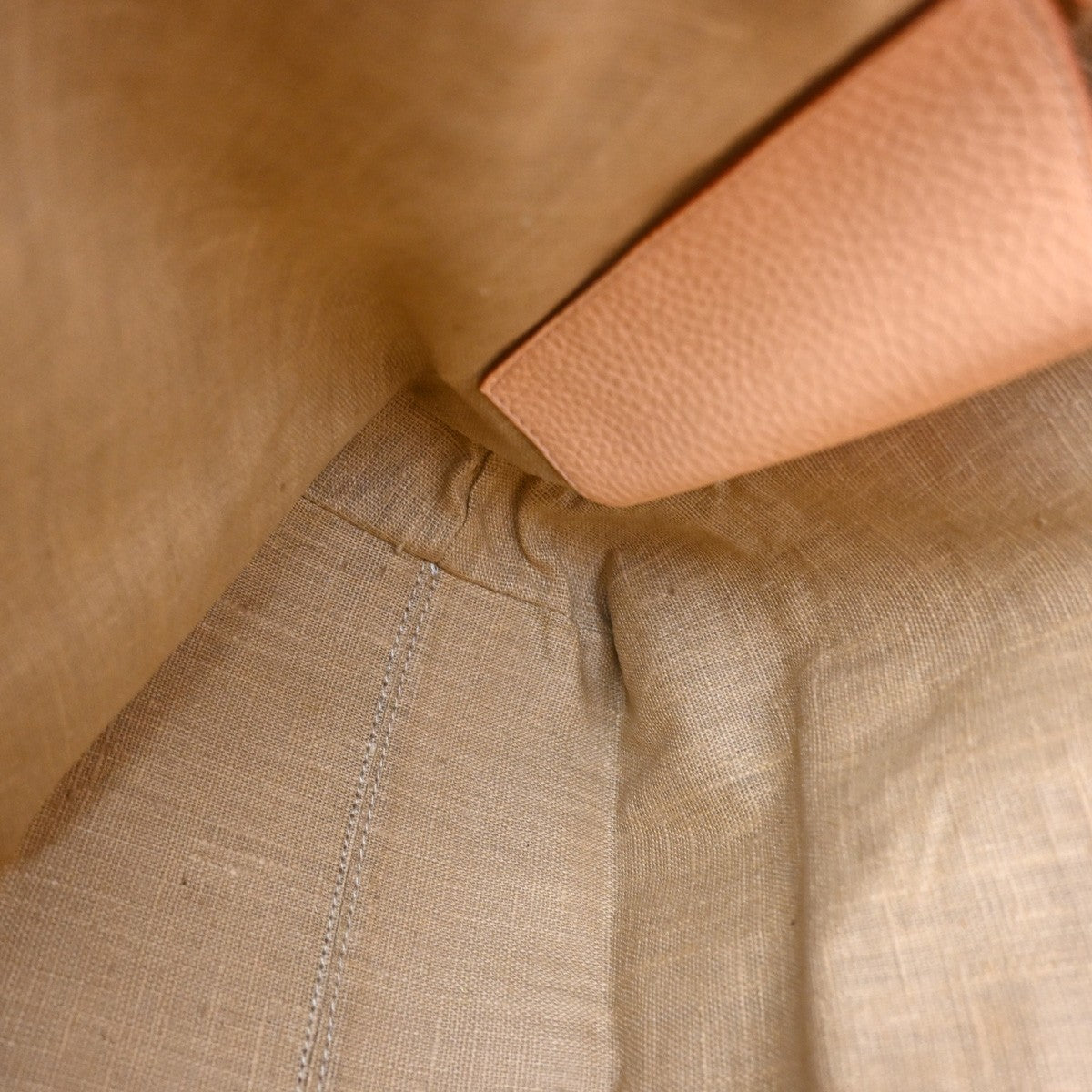 Fendi Roll Tote Selleria Leather, Orange, Leather, Tote Bag
