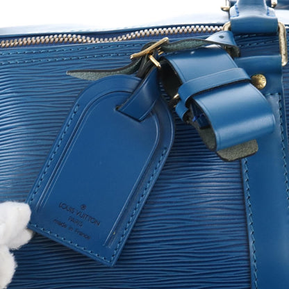 Louis Vuitton Keepall Epi Leather, Blue, Leather, Travel Bag