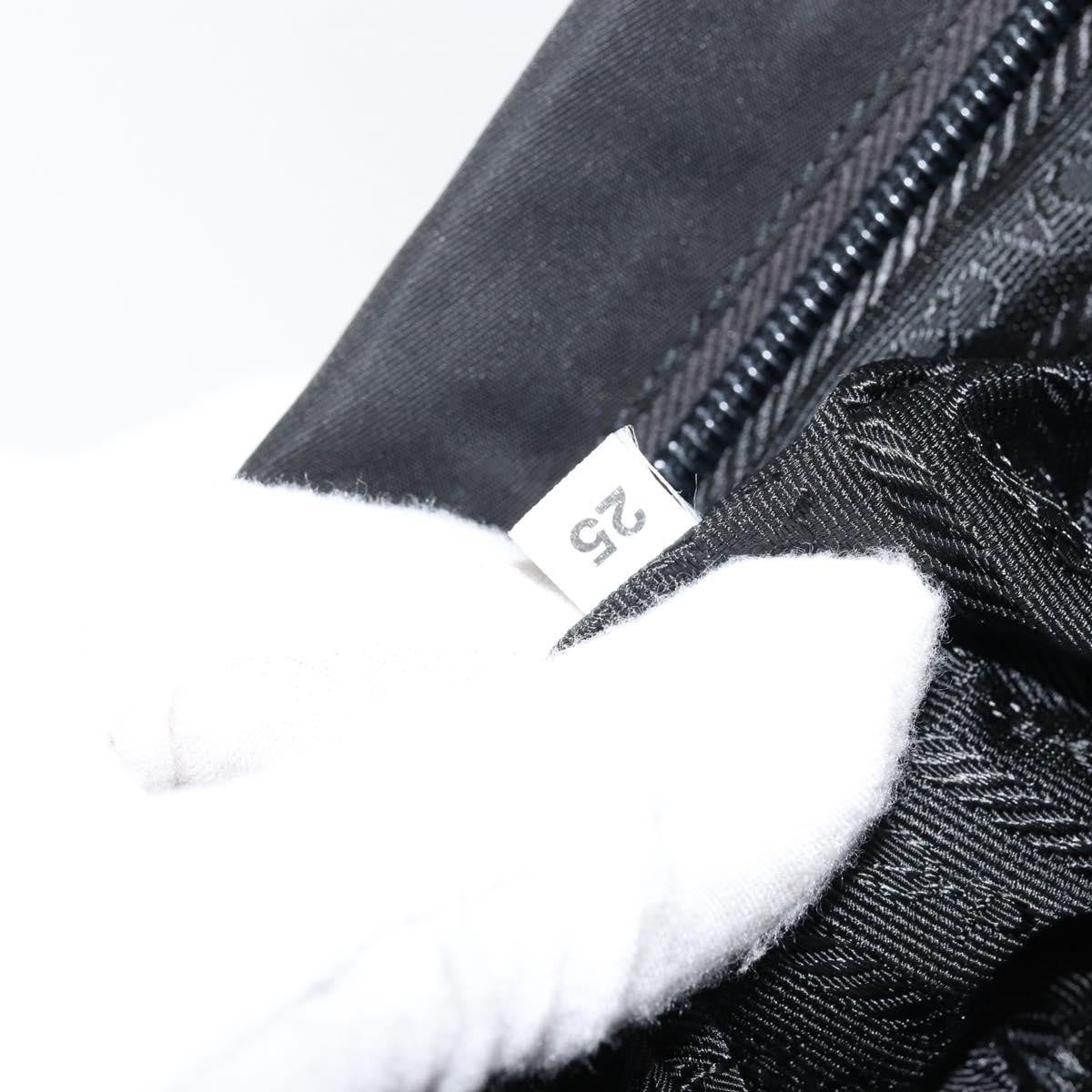 Prada Zip Messenger Tessuto with Leather, Black, Nylon, Handbag