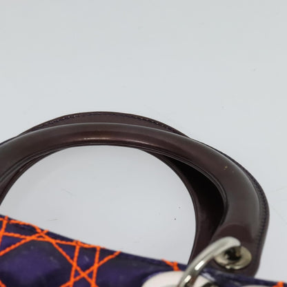Christian Dior Lady Dior, Purple, Leather, Handbag