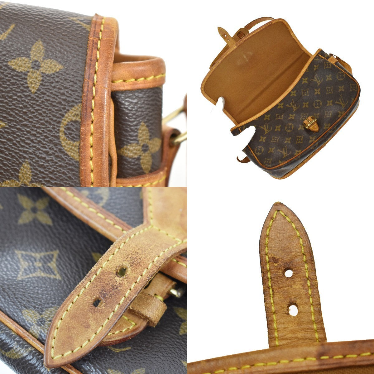 Louis Vuitton Sologne Monogram Canvas, Brown, Canvas, Handbag