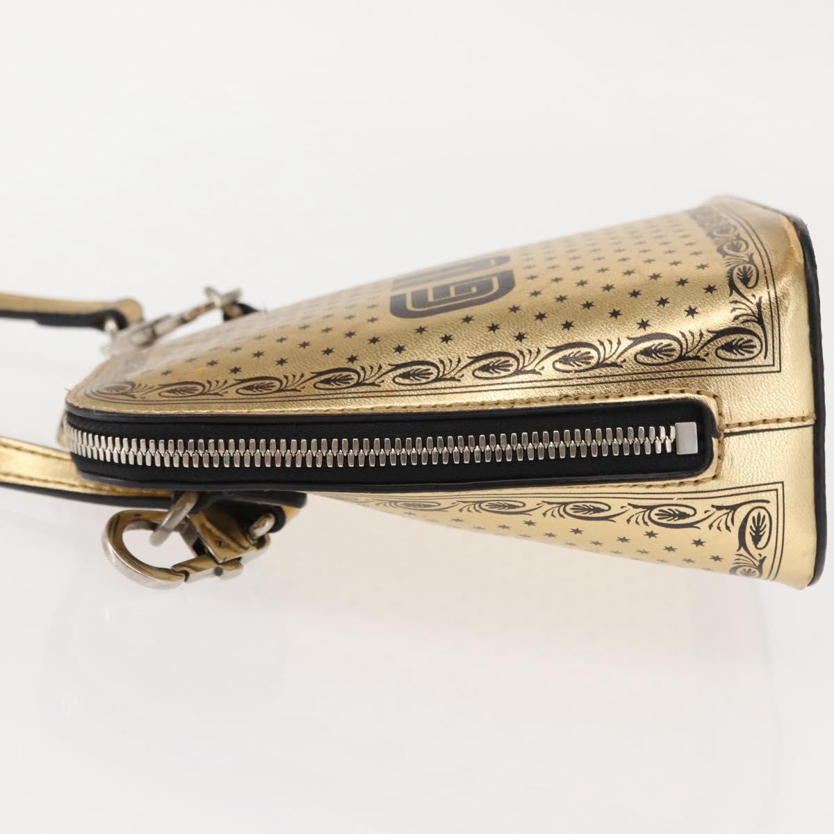Gucci Dome Limited Edition Printed Leather, Gold, Leather, Crossbody Bag
