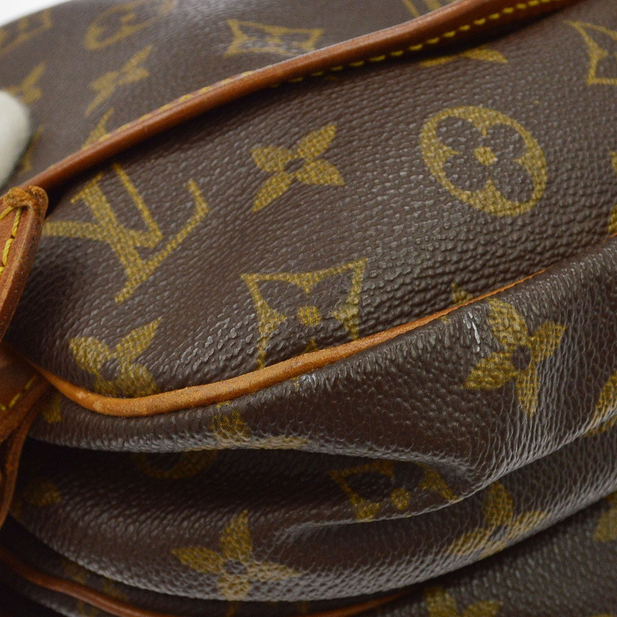 Louis Vuitton Saumur Monogram Canvas, Brown, Canvas, Shoulder Bag