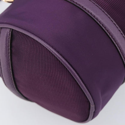 Salvatore Ferragamo Vara Bow Cylinder Bag Nylon, Purple, Nylon, Shoulder Bag