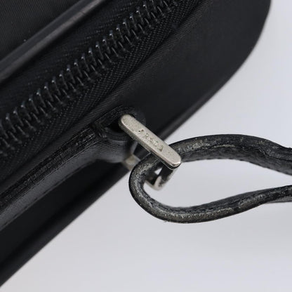 Prada Briefcase Tessuto and Saffiano Leather, Black, Nylon, Briefcase