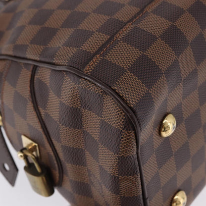 Louis Vuitton Duomo Boston Damier Ebene, Brown, Canvas, Handbag