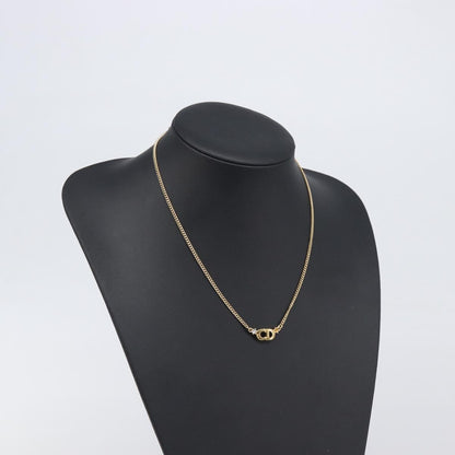 Christian Dior Clair D Lune Pendant Metal with Crystals, Gold, Metal, Necklace