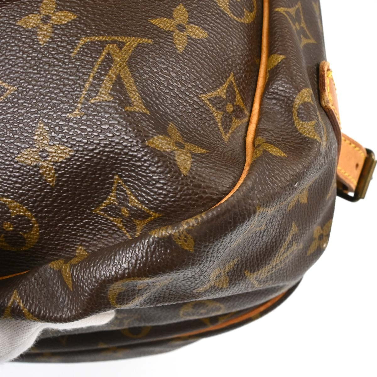 Louis Vuitton Saumur Monogram Canvas, Brown, Canvas, Shoulder Bag