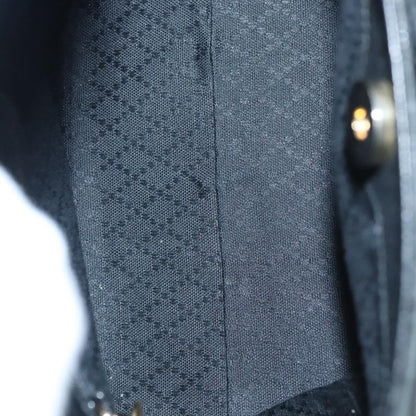 Gucci Bamboo Zip Pouch Suede, BLACK, SUEDE, Handbag