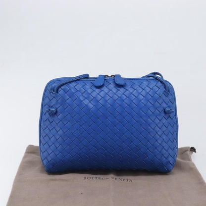 Bottega Veneta Nodini Intrecciato Nappa, Blue, Leather, Shoulder Bag