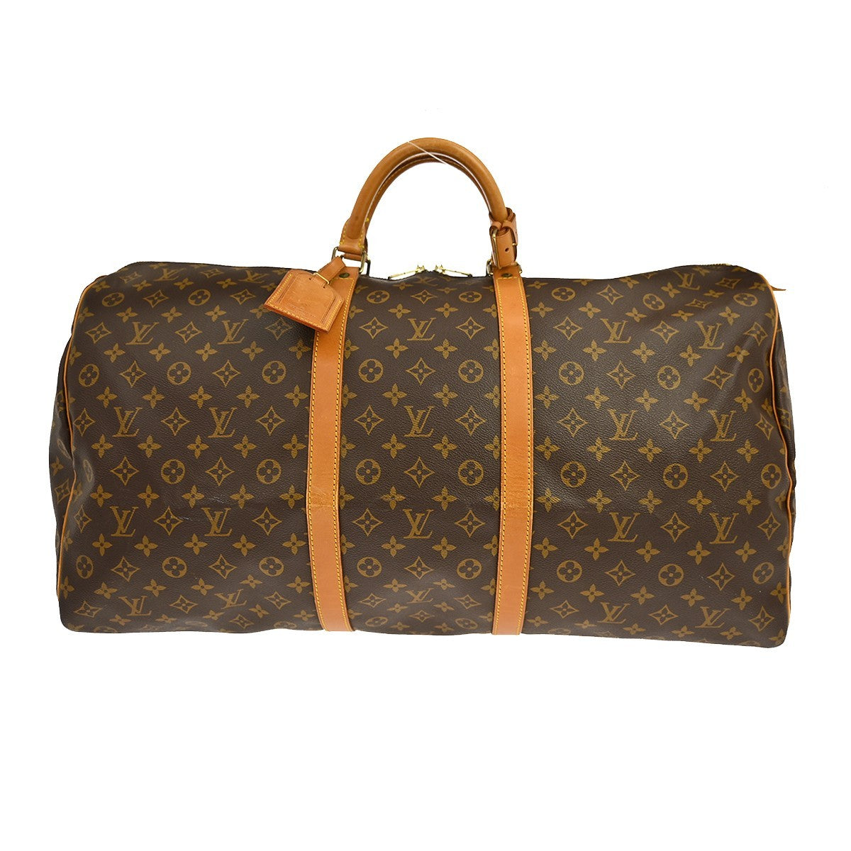 Louis Vuitton Keepall Monogram, Brown, Canvas, Travel Bag