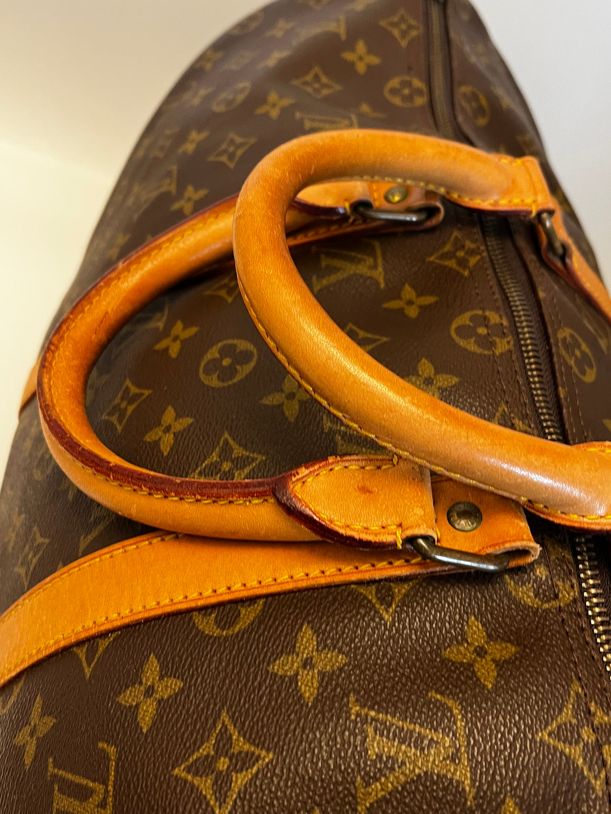 Louis Vuitton Keepall Monogram Canvas, Brown, Canvas, Travel Bag