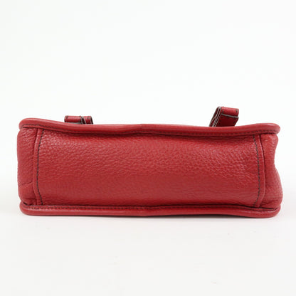 Prada Shoulder Leather, Red, Leather, Shoulder Bag